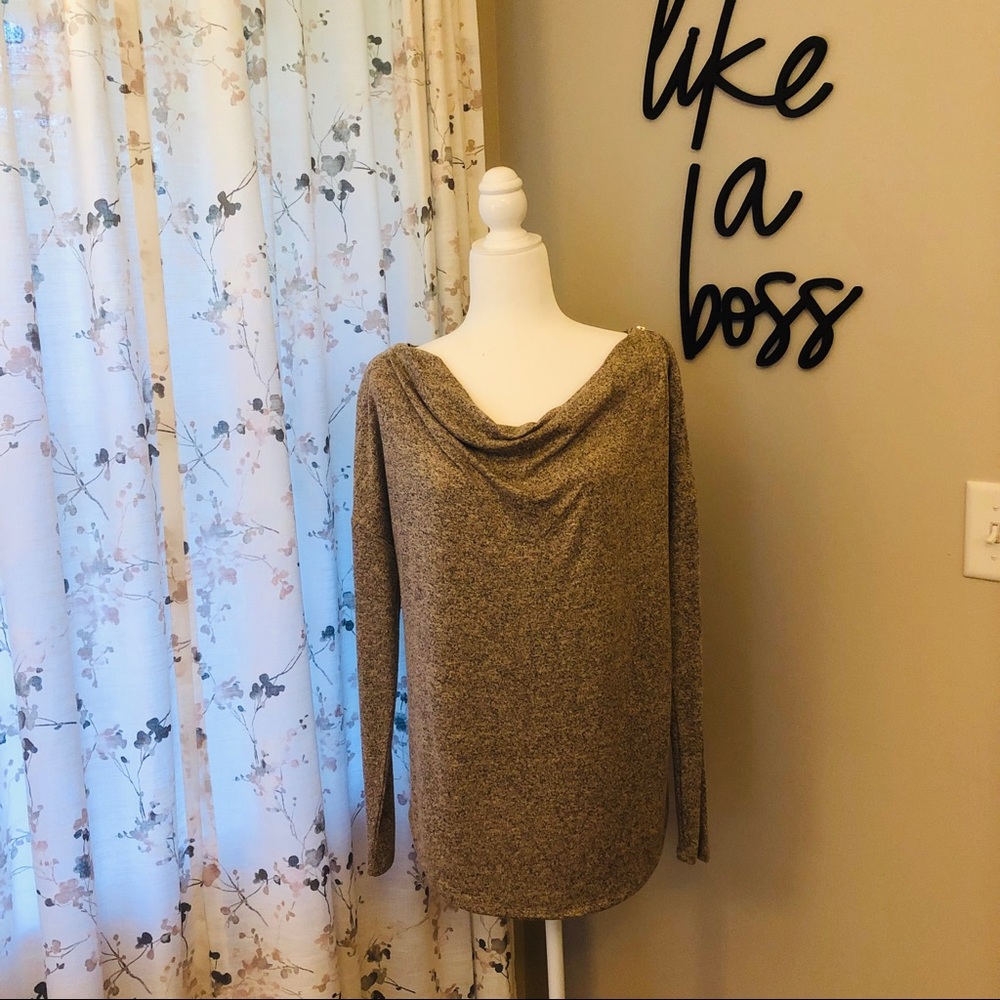 CARMEN-Top With Zipper Shoulders-Long Sleeve